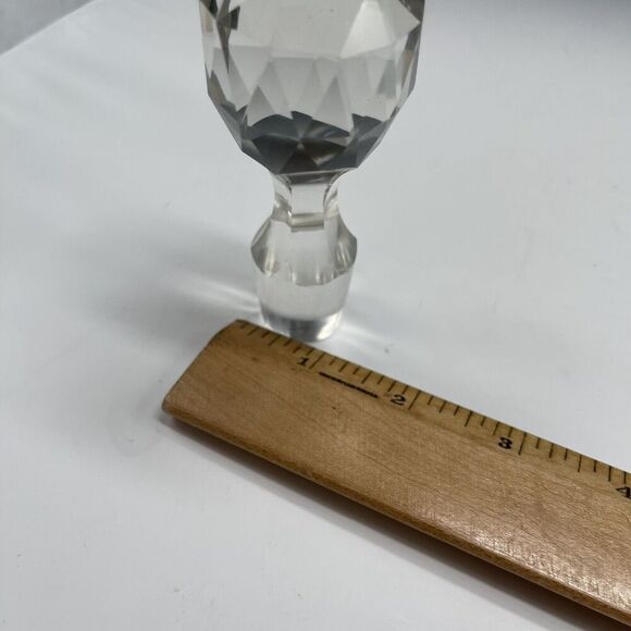 Vintage Glass Decanter‎ w/ Stopper Clear Diamond - Picture 11 of 16
